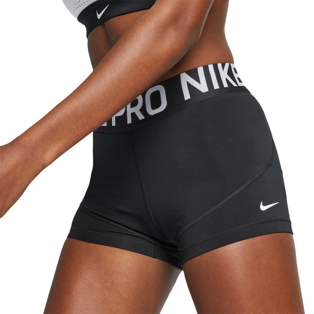 Nike Pro Womens 3in Shorts Black 