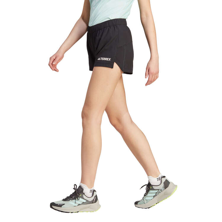 adidas Terrex Womens Multi Trail Running Shorts, Black, rebel_hi-res