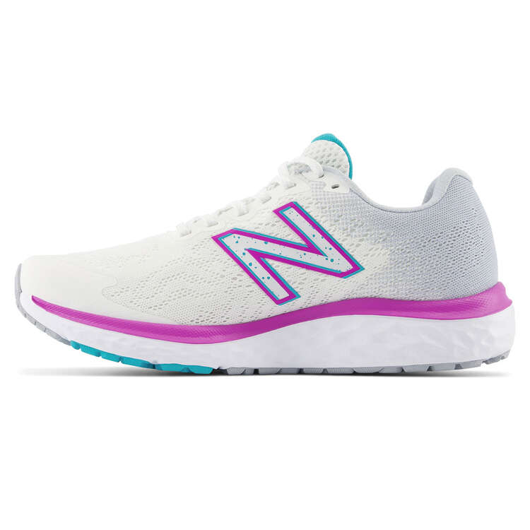 New Balance 680 V7 D Womens Running Shoes Grey/Pink US 6, Grey/Pink, rebel_hi-res