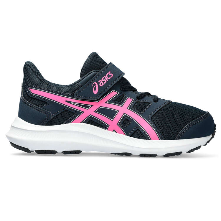 Asics Jolt 4 PS Kids Running Shoes, Navy/Pink, rebel_hi-res