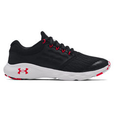 Under Armour Charged Vantage GS Kids Running Shoes Black/Red US 4, Black/Red, rebel_hi-res