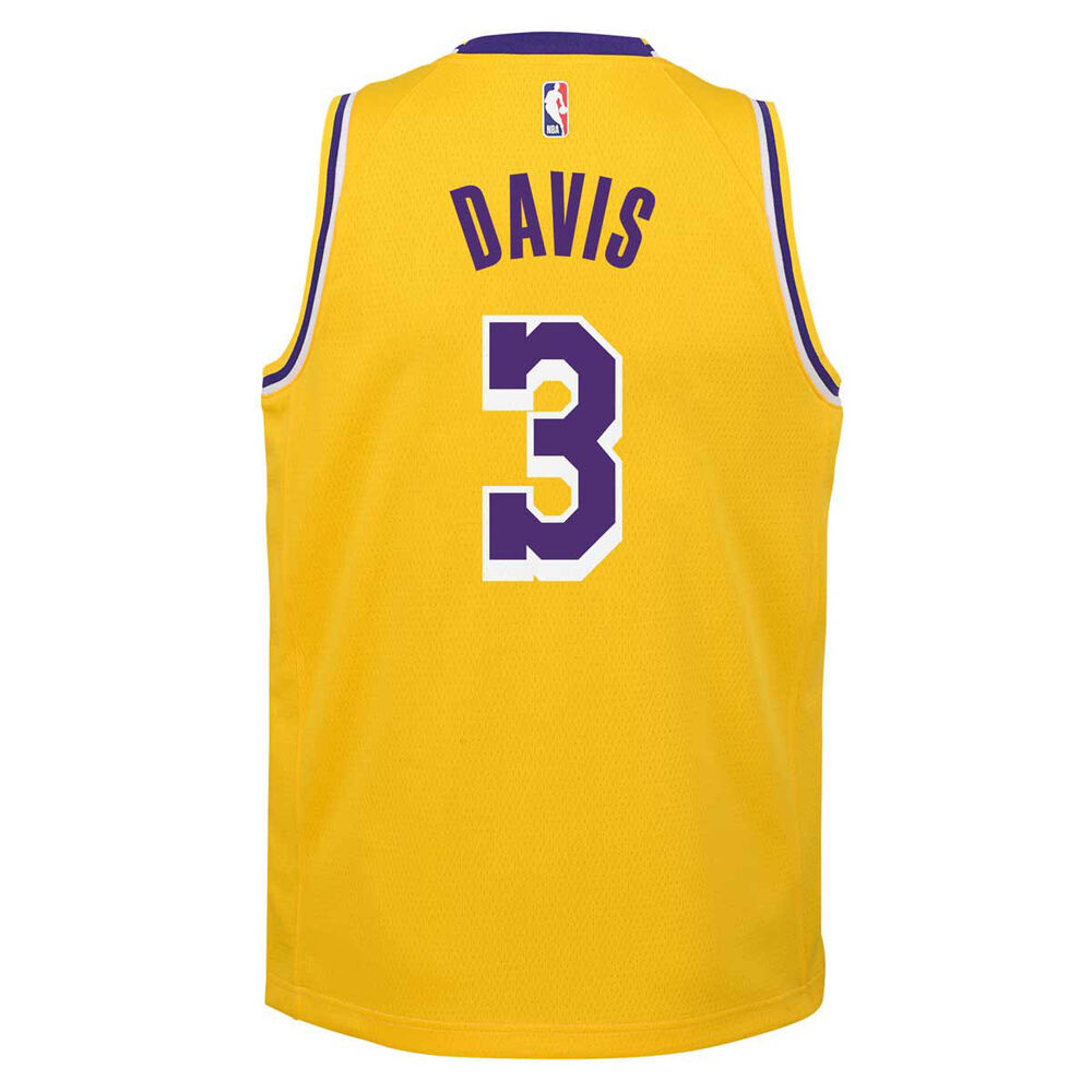Nike Los Angeles Lakers Anthony Davis 2020/21 Kids Icon Jersey | Rebel ...
