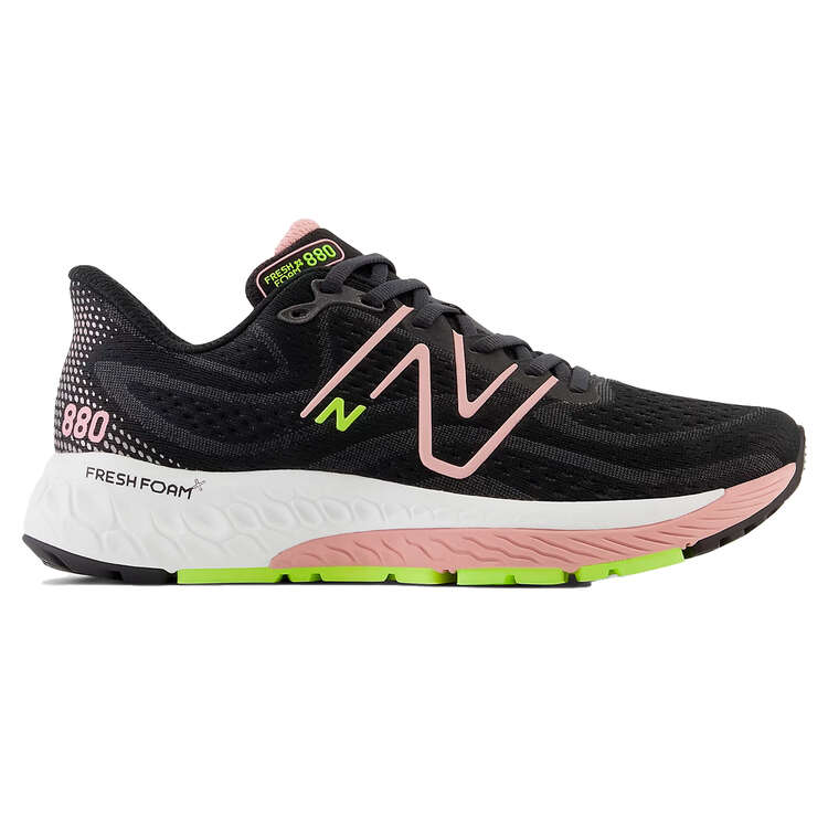 New Balance 880 V13 Womens Running Shoes Black/Pink US 6, Black/Pink, rebel_hi-res