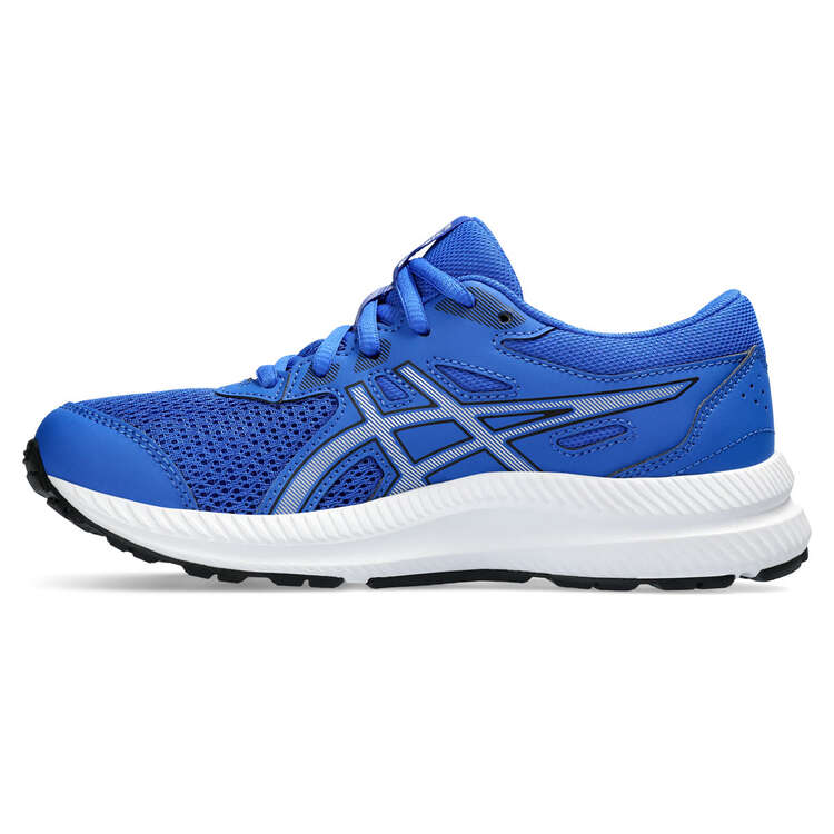 Asics Contend 8 GS Kids Running Shoes, Blue/Silver, rebel_hi-res