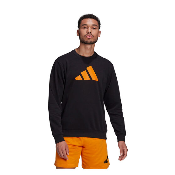 adidas Mens Future Icons 3-Bar Sweatshirt, Black, rebel_hi-res