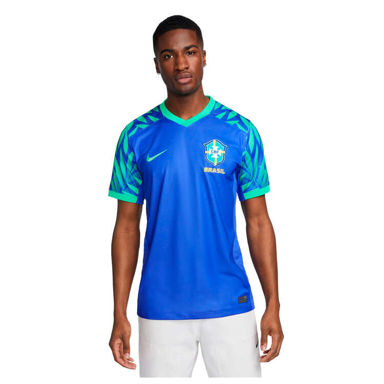 Nike Brazil 2023 Stadium Away Dri-FIT Football Jersey Blue S, Blue, rebel_hi-res
