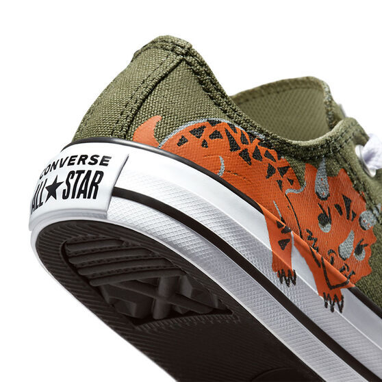 Converse Chuck Taylor All Star Dino Daze PS Kids Casual Shoes, Khaki, rebel_hi-res