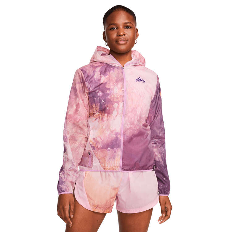 Nike Womens Repel Trail Running Jacket Purple XS, Purple, rebel_hi-res