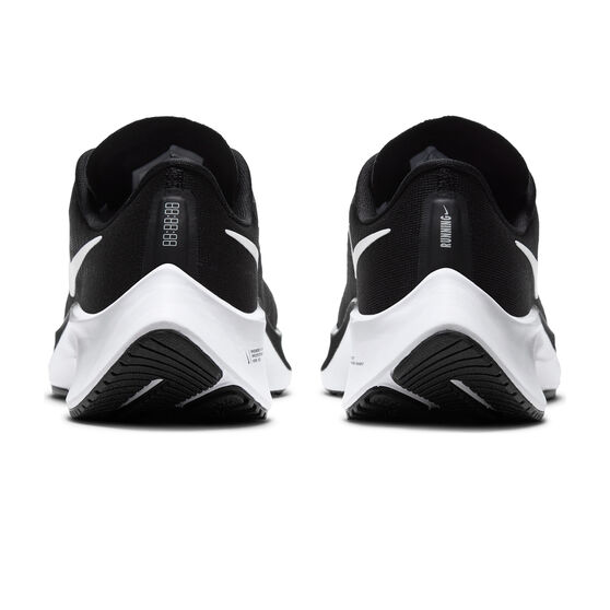 Nike Air Zoom Pegasus 37 GS Kids Running Shoes, Black / White, rebel_hi-res