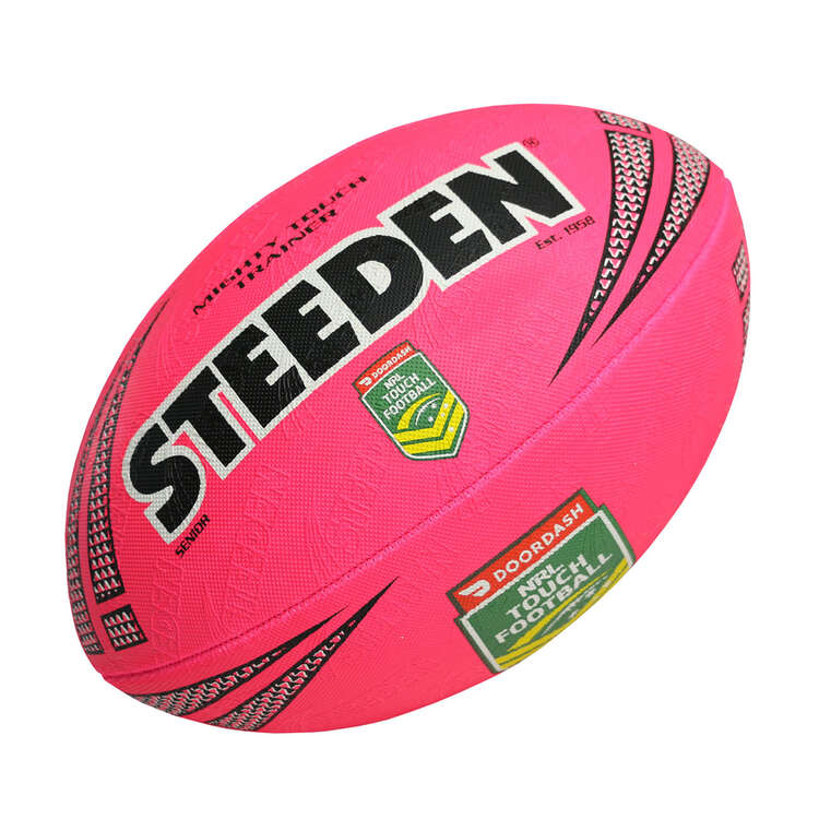 Steeden NRL Mighty Touch Trainer Ball Pink 5, , rebel_hi-res