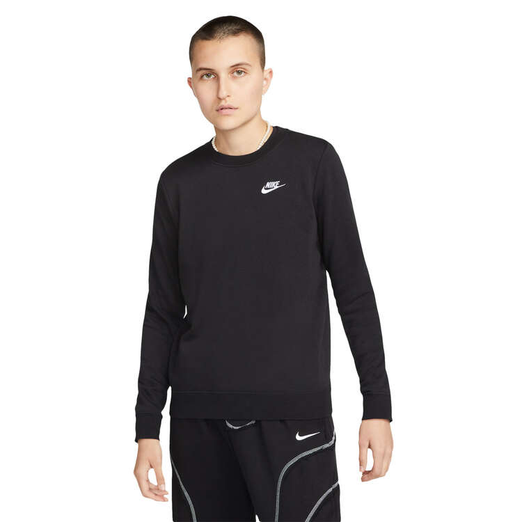 Nike Sportswear Womens Club Sweatshirt Black XS, Black, rebel_hi-res