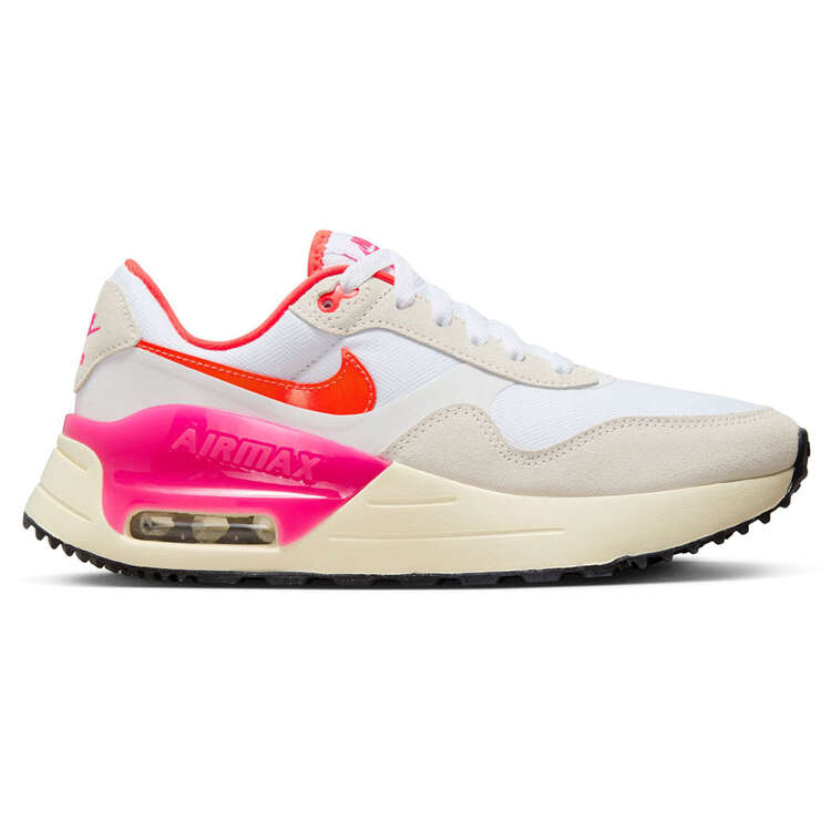 Nike Air Max SYSTM Womens Casual Shoes White/Pink US 6, White/Pink, rebel_hi-res