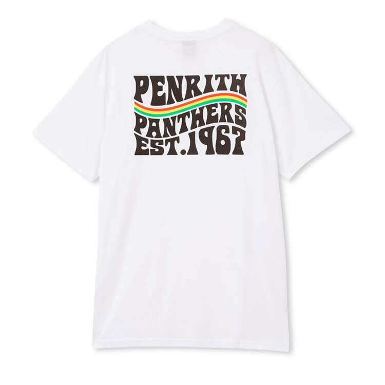 Penrith Panthers 2024 Mens Willett Tee White XL, White, rebel_hi-res