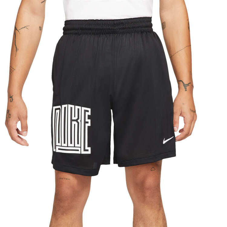 Nike Mens Dri-FIT Basketball Shorts, Black, rebel_hi-res