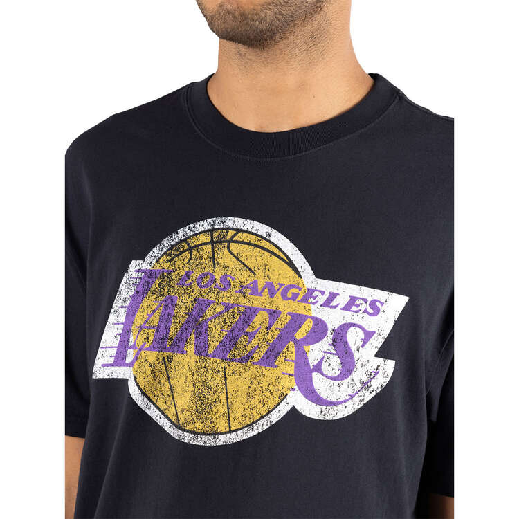 Los Angeles Lakers Mens Big Logo Tee, Black, rebel_hi-res