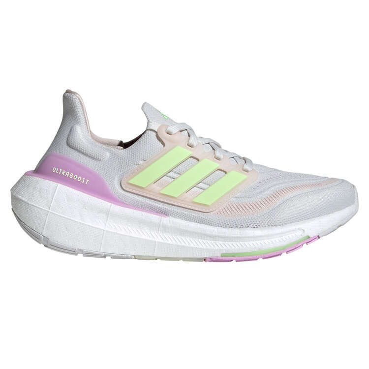 adidas Ultraboost Light Womens Running Shoes White/Purple US 6, White/Purple, rebel_hi-res