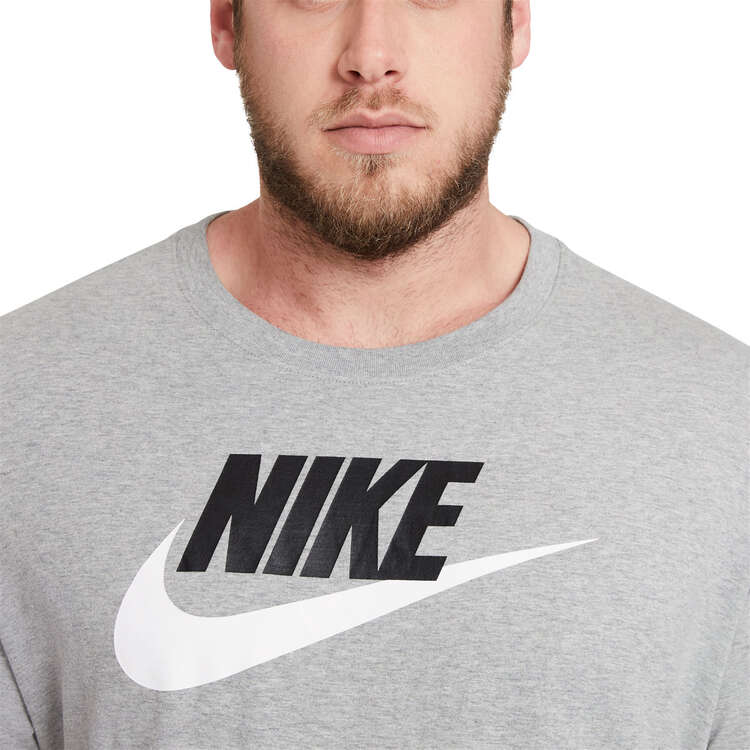 Nike Mens SportswearIcon Futura Tee Grey XL, Grey, rebel_hi-res