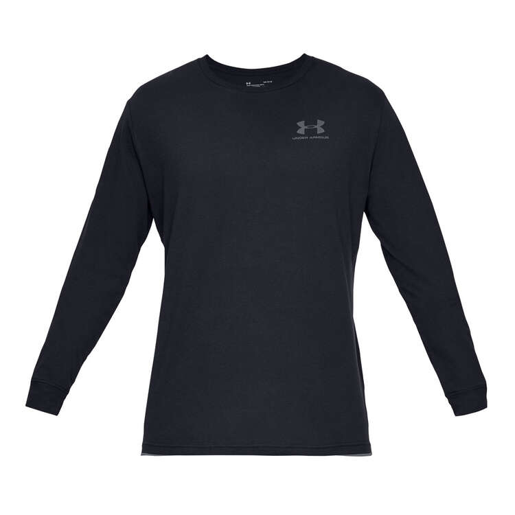 Under Armour Mens Sportstyle Left Chest Tee, Black, rebel_hi-res