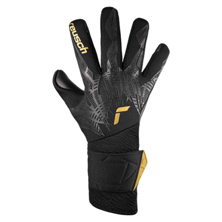 Reusch Pure Contact Infinity Goalkeeper Gloves, Black, rebel_hi-res