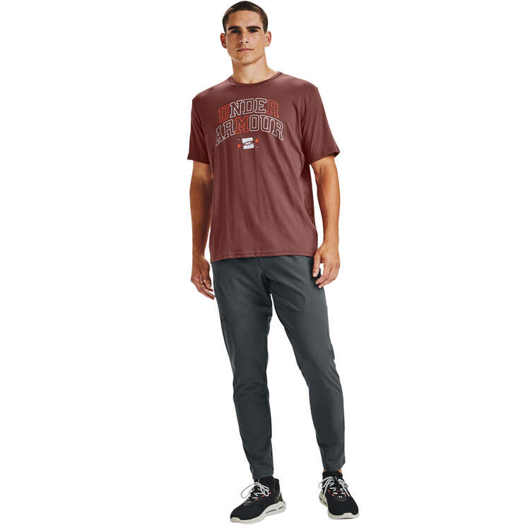 Under Armour Mens UA Unstoppable Tapered Pants, Grey, rebel_hi-res