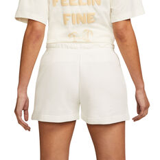Nike Womens Sportswear French Terry Shorts White XS, White, rebel_hi-res