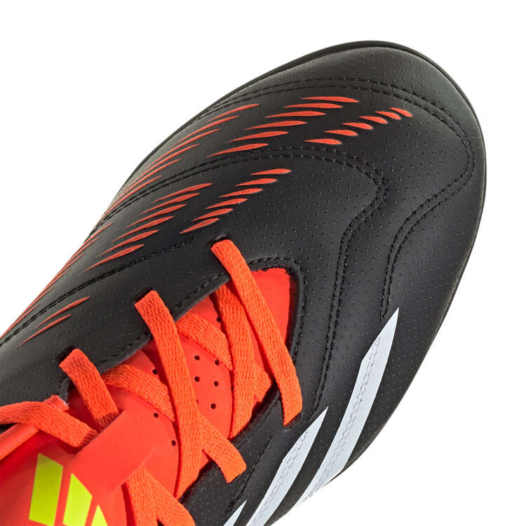adidas Predator Club 24 Turf Football Boots, Black/White, rebel_hi-res