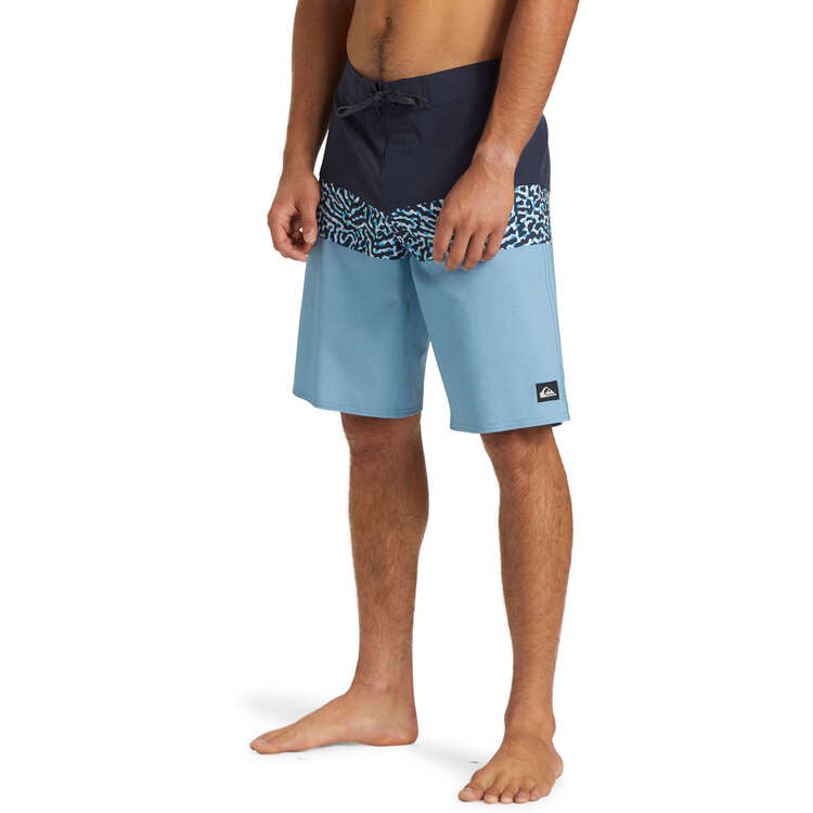 Quiksilver Mens Surfsilk Panel 20in Board Shorts, Navy/Blue, rebel_hi-res