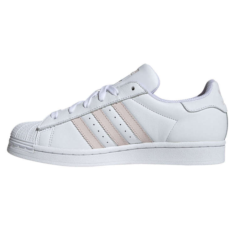 adidas Originals Superstar Womens Casual Shoes White/Pink US 6, White/Pink, rebel_hi-res