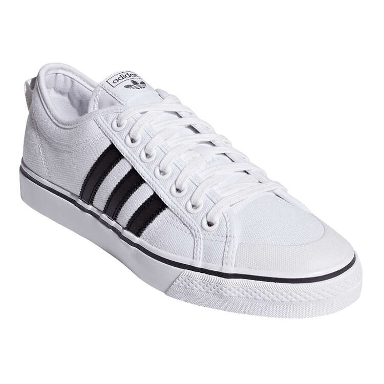 adidas Originals Nizza Casual Shoes, White/Black, rebel_hi-res