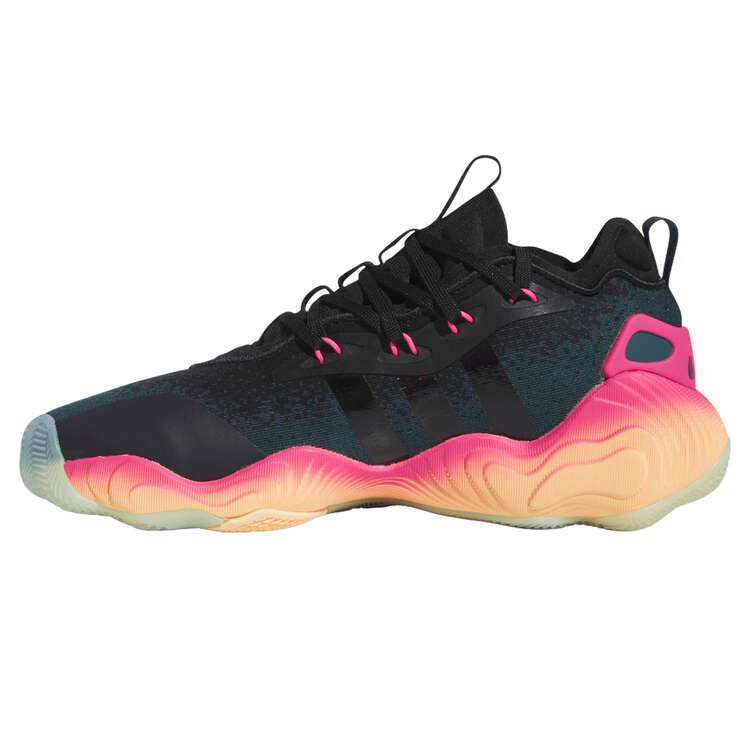 adidas Trae Young 3 Basketball Shoes Pink/Black US Mens 7 / Womens 8, Pink/Black, rebel_hi-res