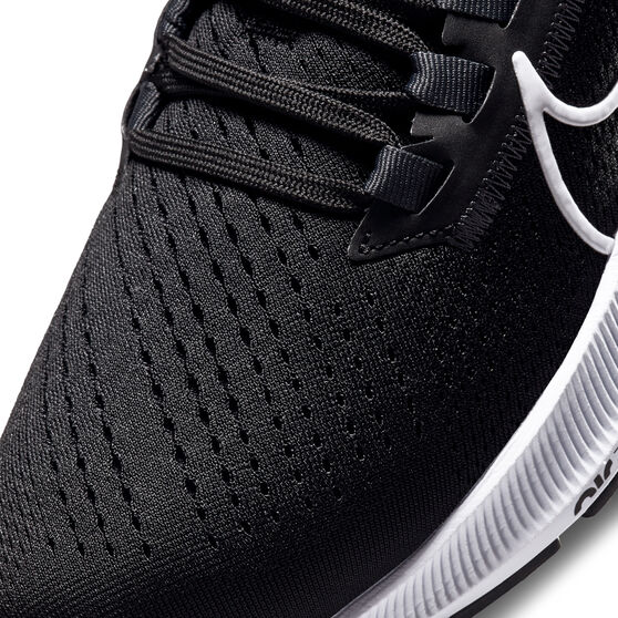 Nike Air Zoom Pegasus 38 Womens Running Shoes, Black/White, rebel_hi-res