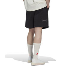 adidas Sportswear Mens Fleece Shorts Black S, Black, rebel_hi-res