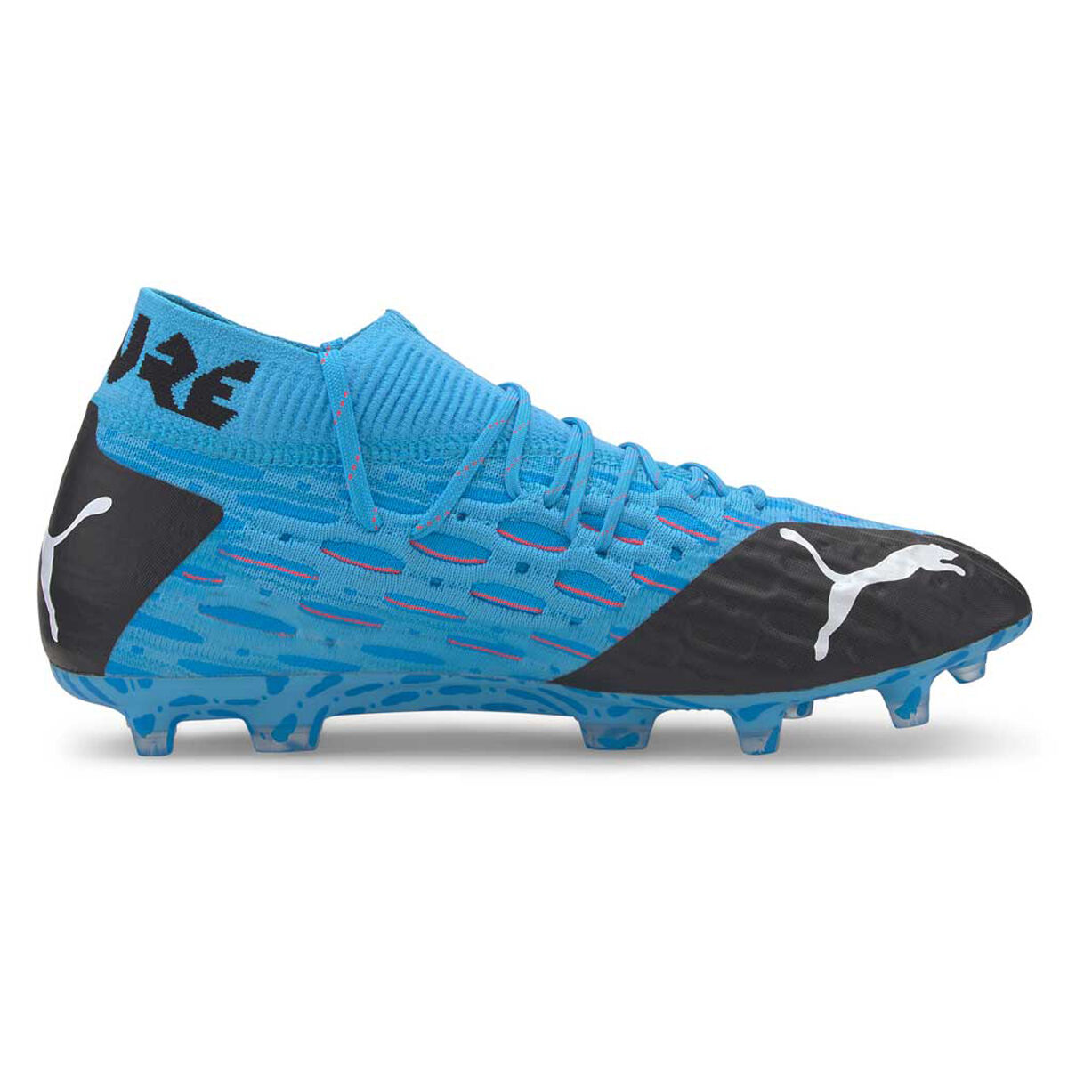 blue and black football boots