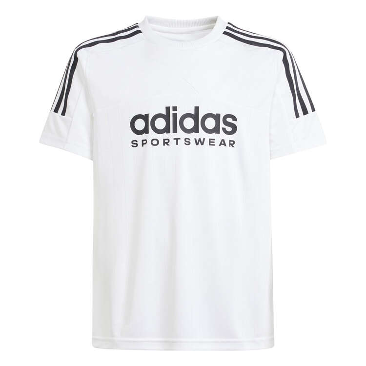 adidas Kids House of Tiro Football Tee, White/Black, rebel_hi-res