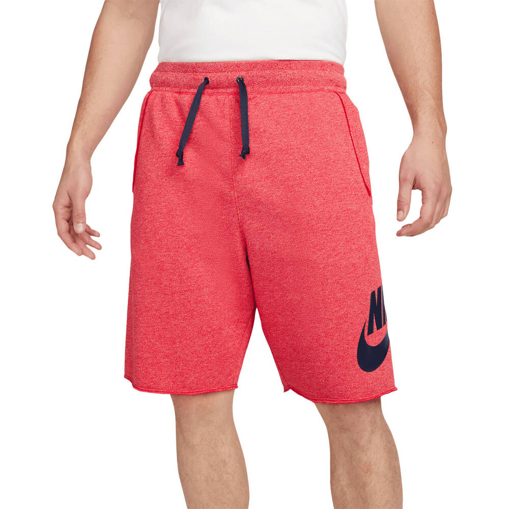 Nike Mens Sportswear French Terry Alumni Shorts Red XL | Rebel Sport