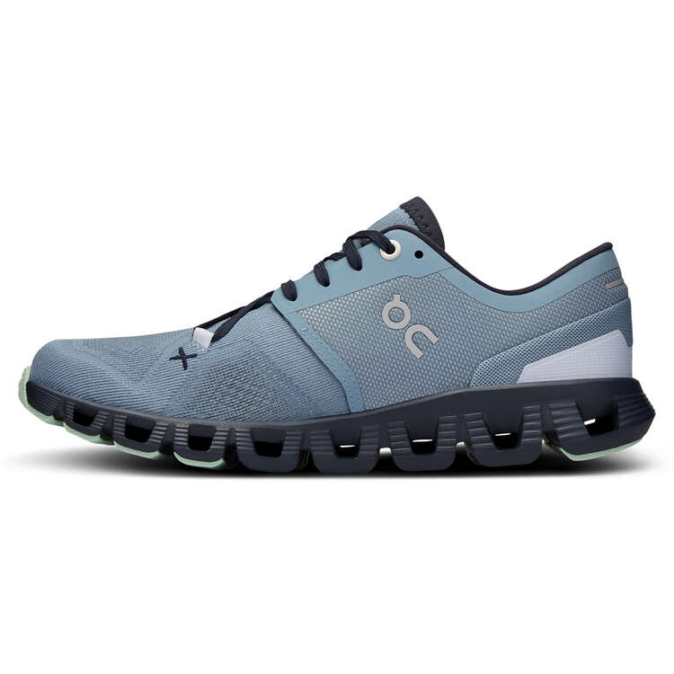 On Cloud X 3 Womens Training Shoes Blue/Navy US 6.5, Blue/Navy, rebel_hi-res