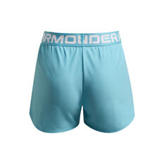 Under Armour Girls Play Up Solid Shorts Sky XS, Sky, rebel_hi-res
