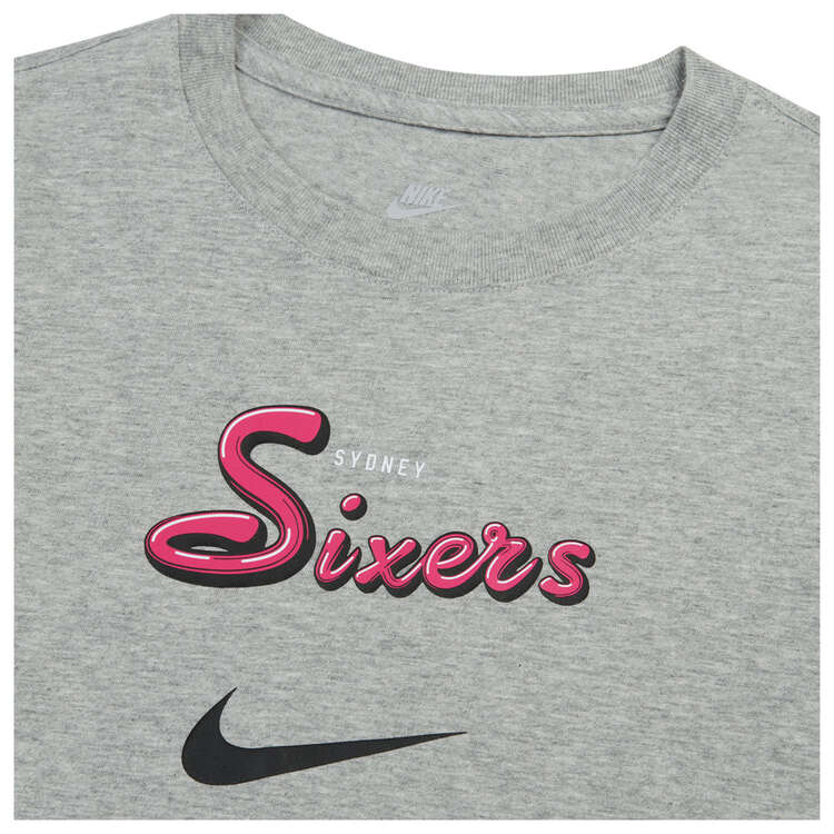 Nike Youth Sydney Sixers Graphic Tee Grey XS, Grey, rebel_hi-res