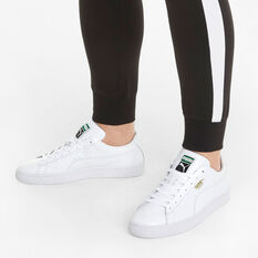 Puma Basket Classic XXI GS Mens Casual Shoes, White, rebel_hi-res