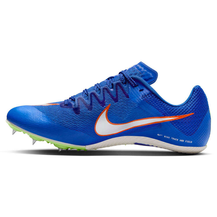 Nike Rival Sprint Track Spikes Blue/Lime US Mens 6 / Womens 7.5, Blue/Lime, rebel_hi-res