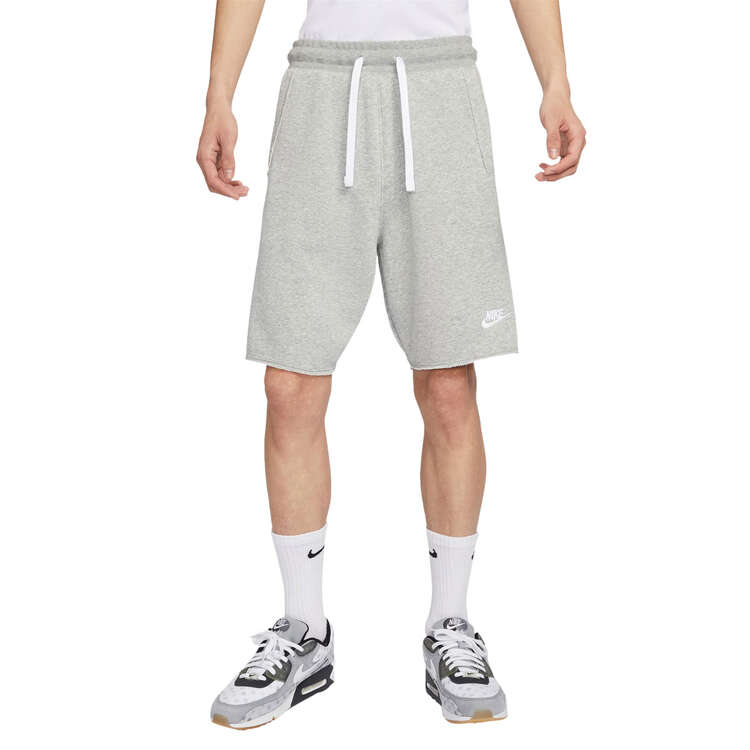 Nike Mens Club French Terry Alumni Shorts, Grey, rebel_hi-res