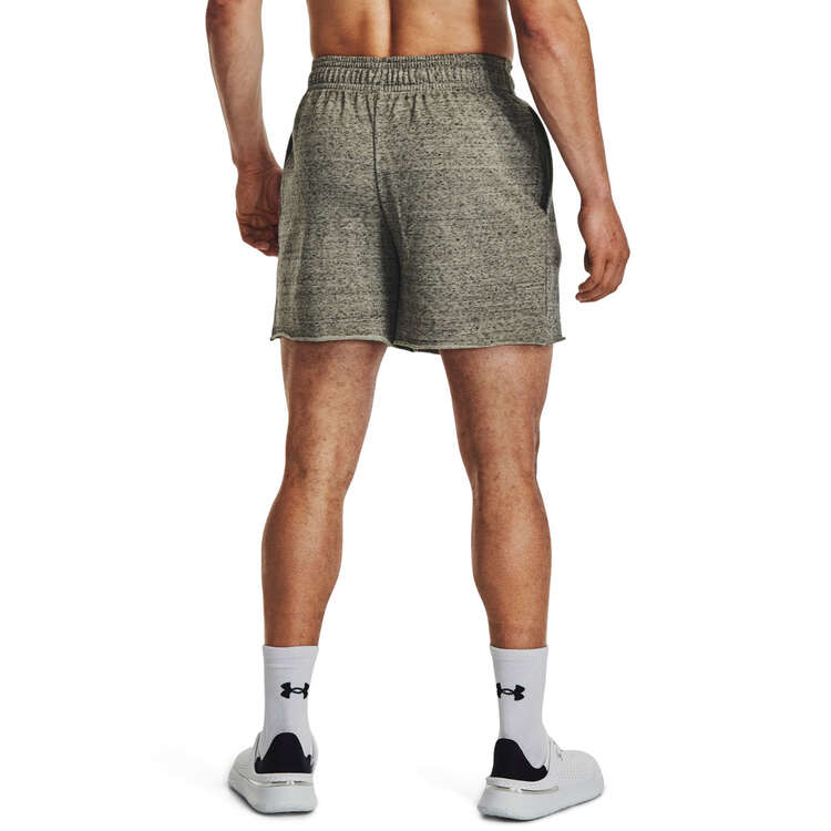 Under Armour UA Rival Terry 6-inch Shorts, Green, rebel_hi-res