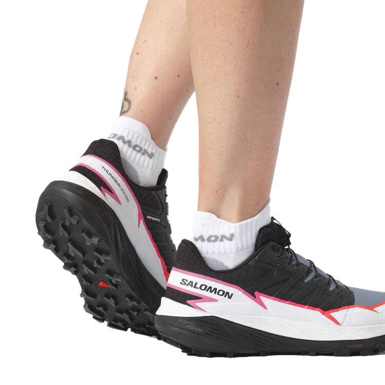 Salomon Thundercross Womens Trail Running Shoes, Black/White, rebel_hi-res