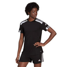 adidas Womens Squadra 21 Football Jersey Black XS, Black, rebel_hi-res