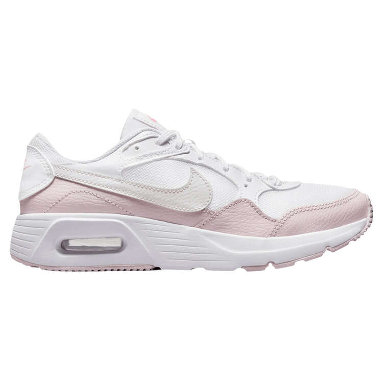 Nike Air Max SC GS Kids Casual Shoes, White/Pink, rebel_hi-res