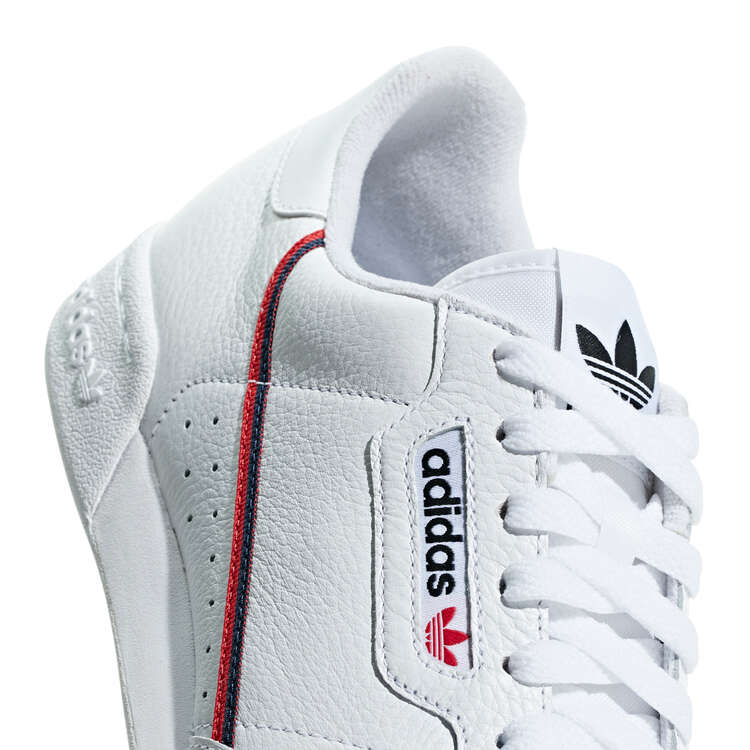adidas Originals Continental 80 Casual Shoes, White/Red, rebel_hi-res