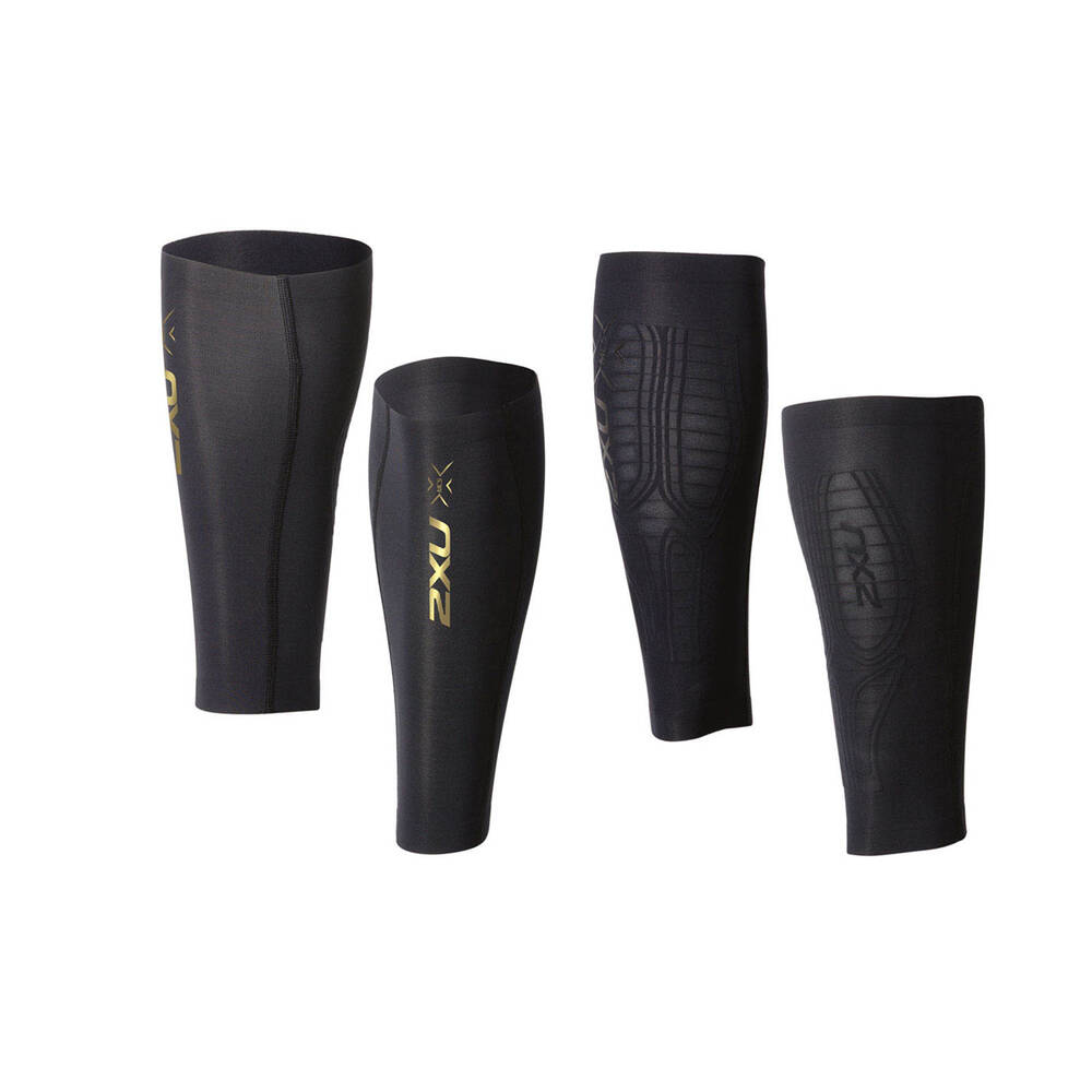  2XU Elite MCS Compression Calf Guards, Black/Gold, Small :  Clothing, Shoes & Jewelry