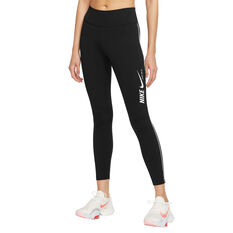 Nike One Womens Dri-FIT 7/8 Tights (Plus Size) Black XL, Black, rebel_hi-res