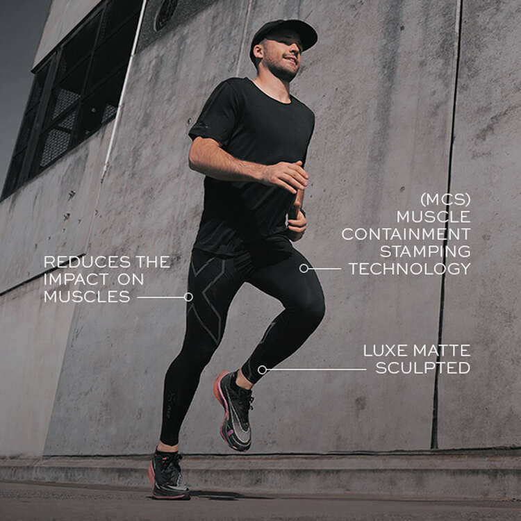 Compression Athletic Performance Pants – Black/Reflective – Shark