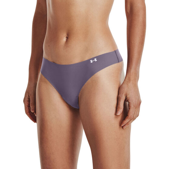 Under Armour Womens Pure Stretch Thong Briefs 3 Pack, , rebel_hi-res